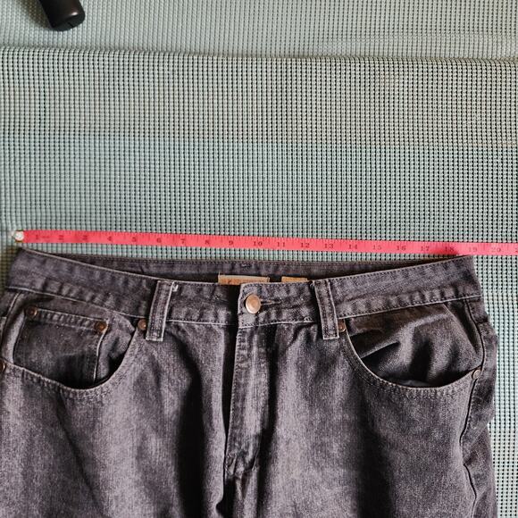 1688 Revolution Men's 34x30 Black Jeans with Embroidered Pockets Stylish Fit - Picture 9 of 12